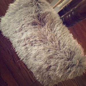 Sliver sparkle throw pillow